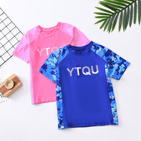 Load image into Gallery viewer, Baby Kid Girls Boys Letters Color-blocking Beach Swimwears Wholesale 24040905
