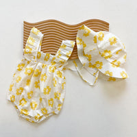 Load image into Gallery viewer, Baby Kid Girls Flower Fruit Print Rompers Wholesale 24040906
