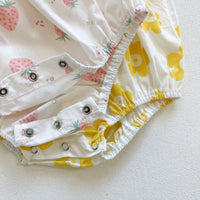 Load image into Gallery viewer, Baby Kid Girls Flower Fruit Print Rompers Wholesale 24040906
