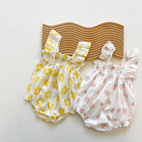 Load image into Gallery viewer, Baby Kid Girls Flower Fruit Print Rompers Wholesale 24040906
