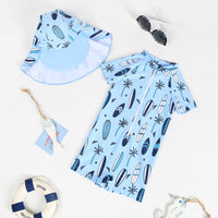 Load image into Gallery viewer, Baby Kid Boys Plant Print Beach Swimwears Wholesale 240409100
