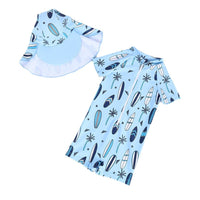 Load image into Gallery viewer, Baby Kid Boys Plant Print Beach Swimwears Wholesale 240409100
