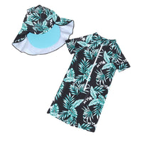 Load image into Gallery viewer, Baby Kid Boys Plant Print Beach Swimwears Wholesale 240409102
