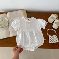 Load image into Gallery viewer, Baby Girls Solid Color Rompers Wholesale 240409105
