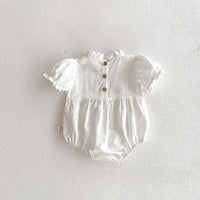 Load image into Gallery viewer, Baby Girls Solid Color Rompers Wholesale 240409105
