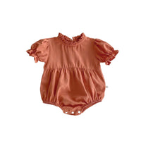 Load image into Gallery viewer, Baby Girls Solid Color Rompers Wholesale 240409105

