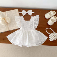 Load image into Gallery viewer, Baby Kid Girls Solid Color Rompers Wholesale 240409106
