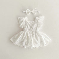 Load image into Gallery viewer, Baby Kid Girls Solid Color Rompers Wholesale 240409106
