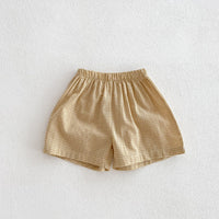 Load image into Gallery viewer, 2 Pieces Set Baby Kid Boys Solid Color Checked Tops And Shorts Wholesale 240409107
