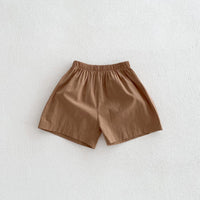 Load image into Gallery viewer, 2 Pieces Set Baby Kid Boys Solid Color Checked Tops And Shorts Wholesale 240409107
