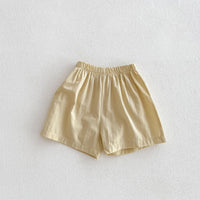 Load image into Gallery viewer, 2 Pieces Set Baby Kid Boys Solid Color Checked Tops And Shorts Wholesale 240409107
