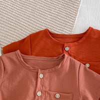 Load image into Gallery viewer, Baby Girls Solid Color Rompers Wholesale 240409108
