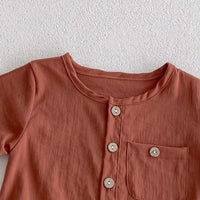 Load image into Gallery viewer, Baby Girls Solid Color Rompers Wholesale 240409108
