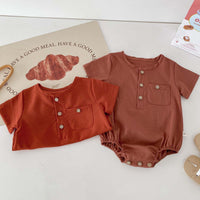 Load image into Gallery viewer, Baby Girls Solid Color Rompers Wholesale 240409108
