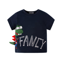 Load image into Gallery viewer, Baby Kid Boys Letters Dinosaur Tops Wholesale 24040911
