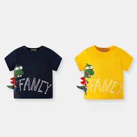 Load image into Gallery viewer, Baby Kid Boys Letters Dinosaur Tops Wholesale 24040911
