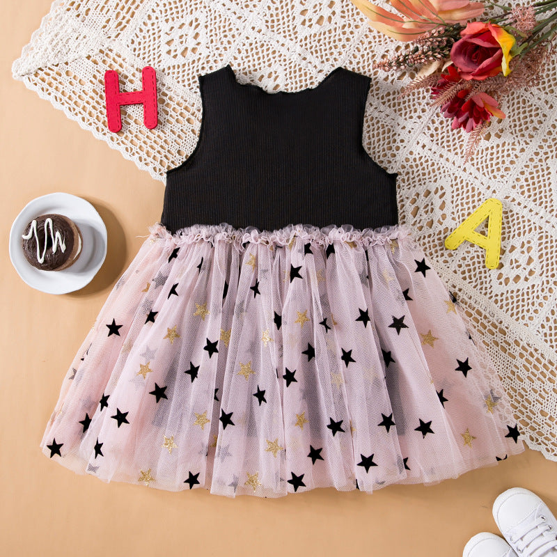 Baby Kid Girls Star Dresses Wholesale 240409112