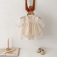 Load image into Gallery viewer, Baby Girls Solid Color Rompers Wholesale 240409113
