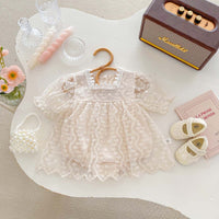Load image into Gallery viewer, Baby Girls Solid Color Rompers Wholesale 240409113
