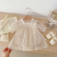 Load image into Gallery viewer, Baby Girls Solid Color Rompers Wholesale 240409113
