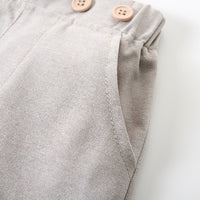 Load image into Gallery viewer, 2 Pieces Set Baby Kid Boys Bow Rompers And Solid Color Shorts Wholesale 240409116
