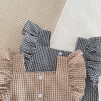 Load image into Gallery viewer, 2 Pieces Set Baby Kid Girls Checked Tank Tops And Shorts Wholesale 240409117
