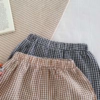 Load image into Gallery viewer, 2 Pieces Set Baby Kid Girls Checked Tank Tops And Shorts Wholesale 240409117
