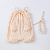 Load image into Gallery viewer, Baby Girls Solid Color Rompers Wholesale 240409118
