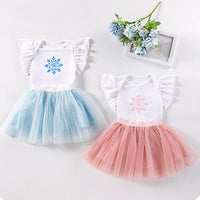 Load image into Gallery viewer, 2 Pieces Set Baby Girls Love heart Print Rompers And Solid Color Skirts Wholesale 240409119
