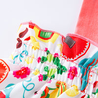 Load image into Gallery viewer, 2 Pieces Set Baby Kid Girls Cartoon Tank Tops And Solid Color Shorts Wholesale 240409126
