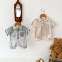 Load image into Gallery viewer, Baby Boys Striped Rompers Wholesale 240409129
