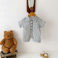 Load image into Gallery viewer, Baby Boys Striped Rompers Wholesale 240409129
