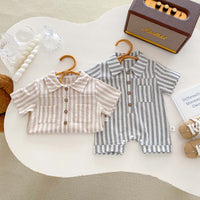 Load image into Gallery viewer, Baby Boys Striped Rompers Wholesale 240409129
