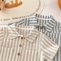 Load image into Gallery viewer, Baby Boys Striped Rompers Wholesale 240409129
