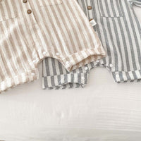 Load image into Gallery viewer, Baby Boys Striped Rompers Wholesale 240409129
