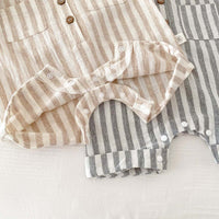 Load image into Gallery viewer, Baby Boys Striped Rompers Wholesale 240409129
