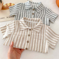 Load image into Gallery viewer, Baby Boys Striped Rompers Wholesale 240409129
