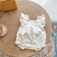 Load image into Gallery viewer, Baby Kid Girls Flower Embroidered Rompers Wholesale 24040913
