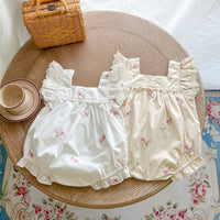 Load image into Gallery viewer, Baby Kid Girls Flower Embroidered Rompers Wholesale 24040913
