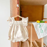 Load image into Gallery viewer, Baby Kid Girls Flower Embroidered Rompers Wholesale 24040913
