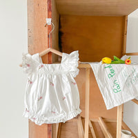 Load image into Gallery viewer, Baby Kid Girls Flower Embroidered Rompers Wholesale 24040913
