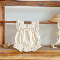 Load image into Gallery viewer, Baby Kid Girls Flower Embroidered Rompers Wholesale 24040913
