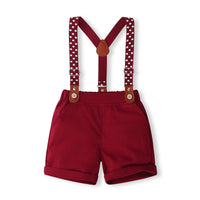 Load image into Gallery viewer, 2 Pieces Set Baby Kid Boys Solid Color Bow Shirts And Shorts Wholesale 240409130
