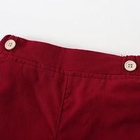 Load image into Gallery viewer, 2 Pieces Set Baby Kid Boys Solid Color Bow Shirts And Shorts Wholesale 240409130
