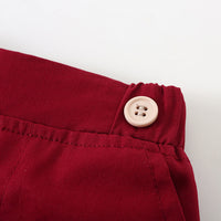 Load image into Gallery viewer, 2 Pieces Set Baby Kid Boys Solid Color Bow Shirts And Shorts Wholesale 240409130
