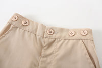 Load image into Gallery viewer, 2 Pieces Set Baby Kid Boys Solid Color Bow Shirts And Shorts Wholesale 240409131
