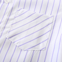 Load image into Gallery viewer, 2 Pieces Set Baby Kid Boys Striped Shirts And Solid Color Rompers Wholesale 240409132
