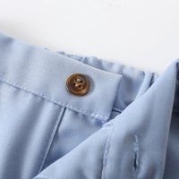 Load image into Gallery viewer, 2 Pieces Set Baby Kid Boys Solid Color Bow Shirts And Shorts Wholesale 240409134
