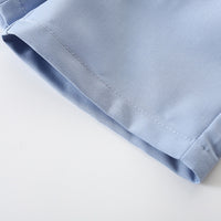 Load image into Gallery viewer, 2 Pieces Set Baby Kid Boys Solid Color Bow Shirts And Shorts Wholesale 240409134
