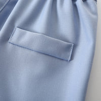 Load image into Gallery viewer, 2 Pieces Set Baby Kid Boys Solid Color Bow Shirts And Shorts Wholesale 240409134
